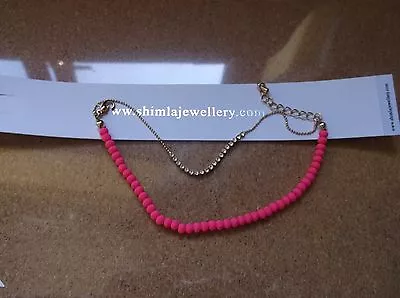 £3 • Buy Brand>new>genuine>shimla>hot>pink>double>strained>and>diamante>bracelet